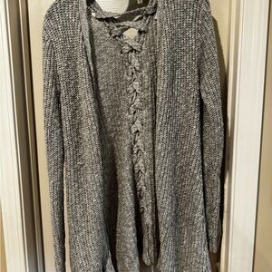 Gray Knit Women's Sweater